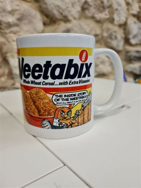 Weetabix Mug Cup 80s Cereal Box Cartoon Retro Vintage 1980s Nostalgia