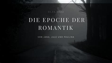 Die Epoche Der Romantik