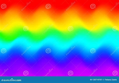 Rainbow Wave Background Mermaid Unicorn Galaxy Pattern Stock Vector