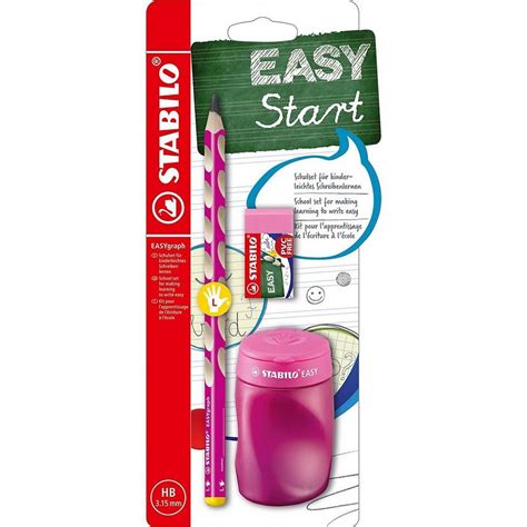 STABILO Bleistift »Bleistift EASYgraph Start Set Linkshänder pink ...