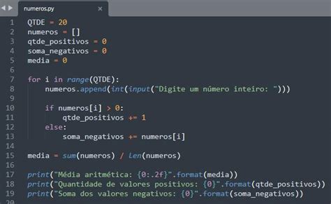 Faça um programa que leia 20 números inteiros calcule e escreva a