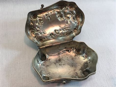 Art Nouveau Jewelry Casket Footed Forbs Silver Compan Gem