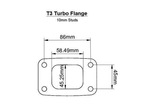 Turbo Flange Chart Turbo Flange Size Chart Sinco Customs