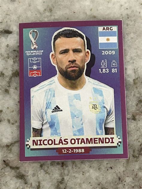 Mavin 2022 PANINI FIFA WORLDCUP QATAR STICKERS NICOLAS OTAMENDI ARG 7