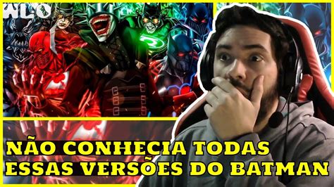 REACT WLOficial NOITES DE TREVAS BATMAN DC NÃO CONHECIA E