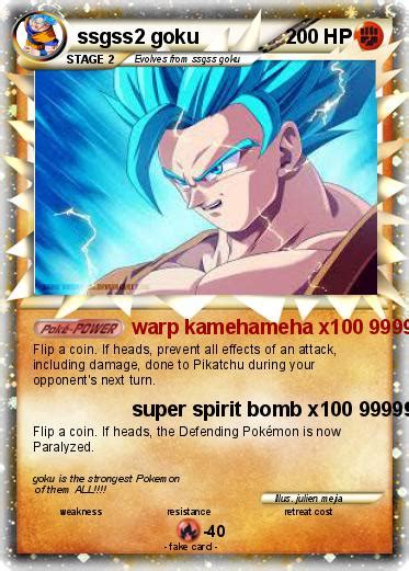 Pok Mon Ssgss Goku Warp Kamehameha X My Pokemon Card