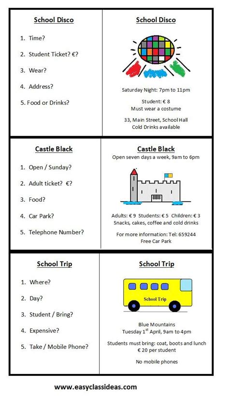 Cambridge Key Ket Speaking Part 2 Cards Speaking Activities Esl