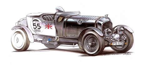 Bentley Car Illustration Automotive Illustration Art Cars