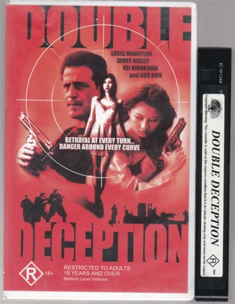 RARE VHS DOUBLE DECEPTION Big Box Ex Rental Video Tape Blockbuster EUR