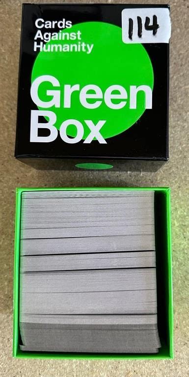 Cards Against Humanity Green Box | Live and Online Auctions on HiBid.com