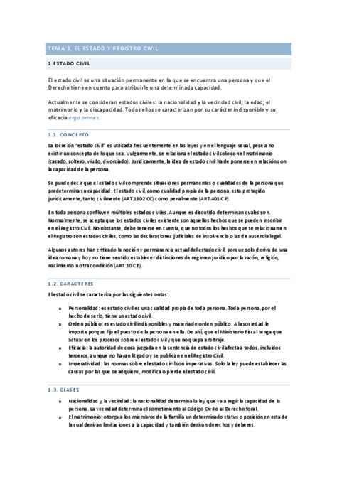 Tema 3 Derecho De La Persona Pdf