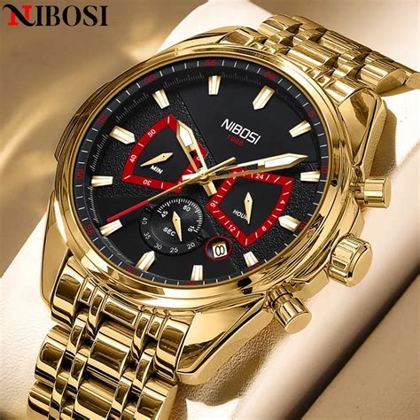 Nibosi New 2022 Mens Watches Brand Luxury Military Sports Chronograph