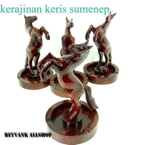 Jual Asbak Kayu Jati Model Miniatur Hewan Kuda Murah Dan Unik Shopee