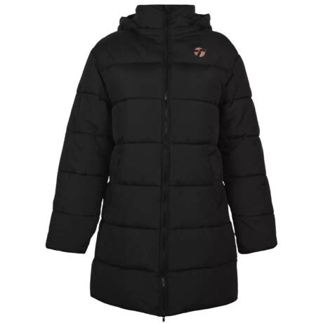 Campera Abrigo Topper Parka Imperm C Capucha Dama Negro El Rey Del