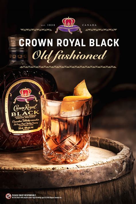 Crown Royal Black In 2021 Crown Royal Drinks Crown Royal Classic Old Fashioned Recipe