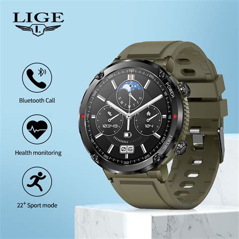 Lige 2023 Smart Watch Men Full Touch Sport Bluetooth Call Ip68 Waterproof Smartwatch For Android