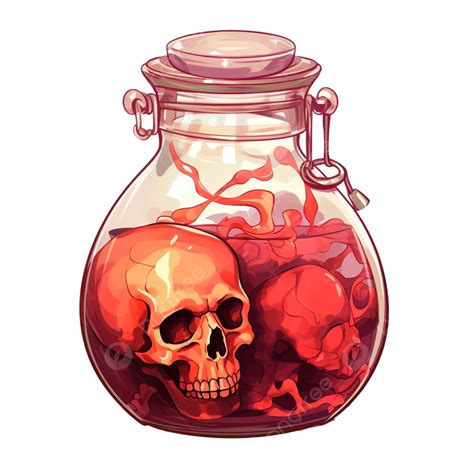 Poison In Glass Illustration Glass Isolated Bottle Png Transparent