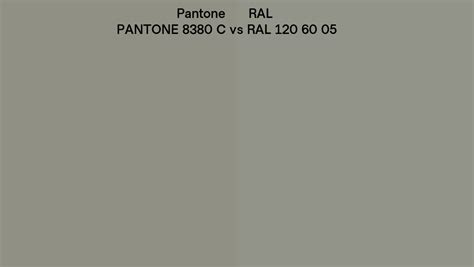 Pantone 8380 C Vs Ral Ral 120 60 05 Side By Side Comparison