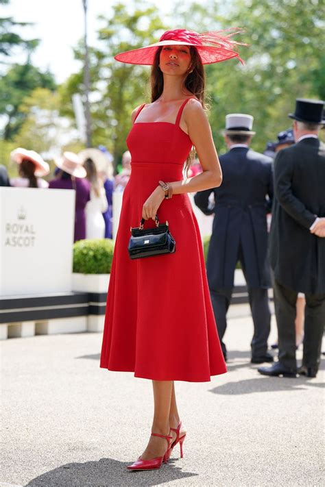 Royal Ascot Revellers Mark Ladies Day In Bold Outfits From Sexy Dresses To Wild Hats Daily Star