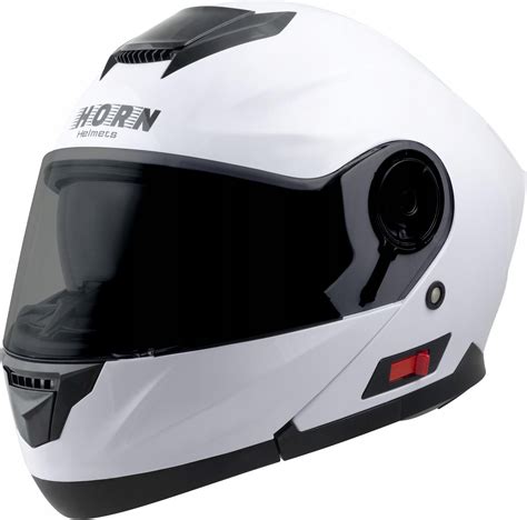 Kask Motocyklowy Horn Kaski Flp Up Motor Skuter Czarna Szyba L