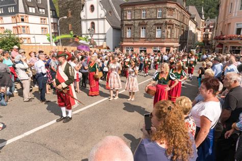 Wine Festival Parade in Bernkastel-Kues, Rheinland-Pfalz, Germany, Europe Editorial Stock Photo ...