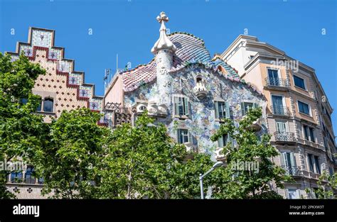 Facade Of Casa Batllo By Antoni Gaudi Passeig De Gracia Barcelona