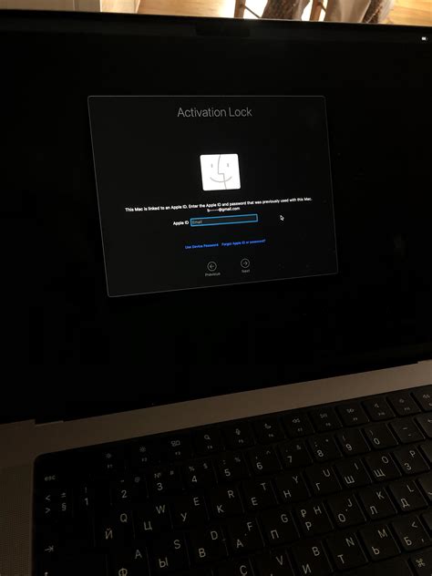 Activation Locked M1 Macbook Pro 16 R Mac