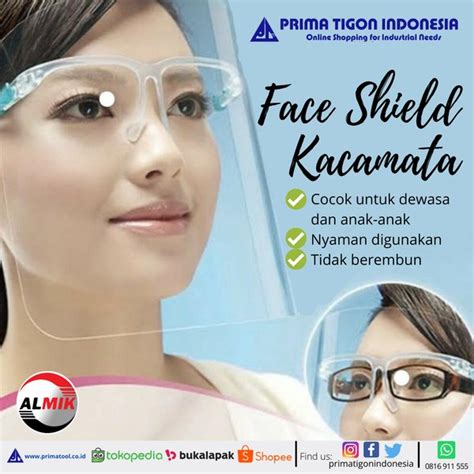 Jual Face Shield Kacamata Almik Di Lapak Pt Prima Tigon Indonesia