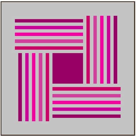 An Abstract Purple And Pink Pattern With Horizontal Stripes On A Gray