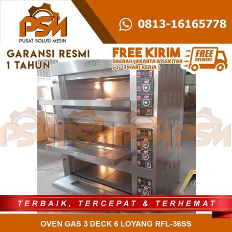 Jual Mesin Gas Oven Roti Deck Tray Rfl Ss Getra Di Lapak Pusat