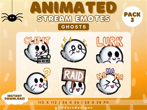 Ghost Animated Twitch Emotes Halloween Animated Emotes Etsy Twitch