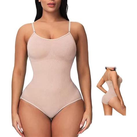 Body Femme Gaine Ventre Plat Body Sculptant String Shapewear Invisible