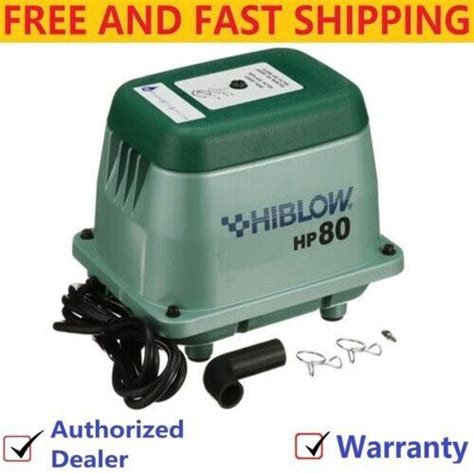 Hiblow Hp 80 Hp80 Linear Air Pump Pond Aeration Septic Aerator Pond Water Artofit