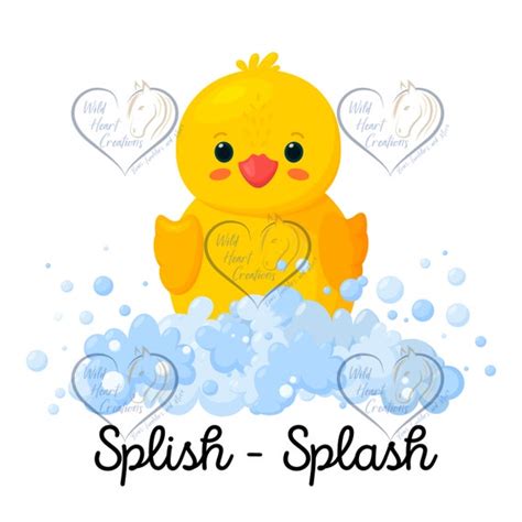 Rubber Duck Png Splish Splash Ducky Decal Digital Download Etsy