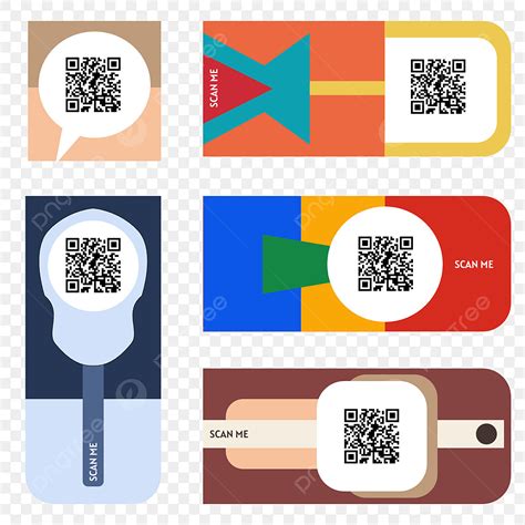 Desain Label Kode Qr Dengan Bentuk Utama Persegi Panjang Kode Qr