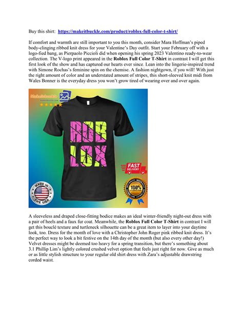 Makeitbuckle Llc Roblox Full Color T Shirt By Makeitbuckle Issuu