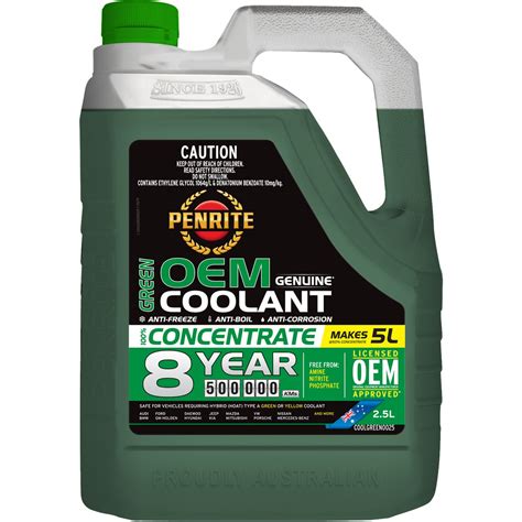 Penrite Green Oem Approved Coolant Concentrate 25l Coolgreen0025