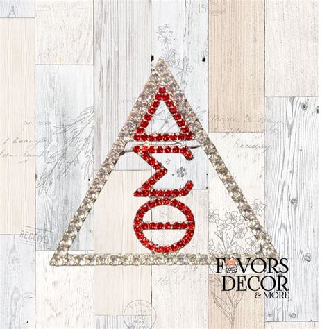 Delta Sigma Theta Pyramid and Greek Letters Rhinestone Brooch - Etsy