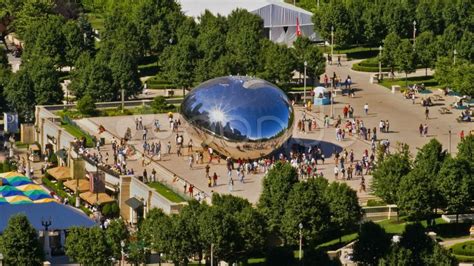 Chicago Millennium Park Plaza Time-lapse Crowds People â€?20HD Stock ...