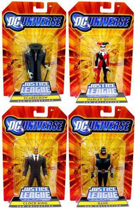 DC Justice League Unlimited Gotham City Criminals Set of 4 Exclusive Action Figures Mattel Toys ...