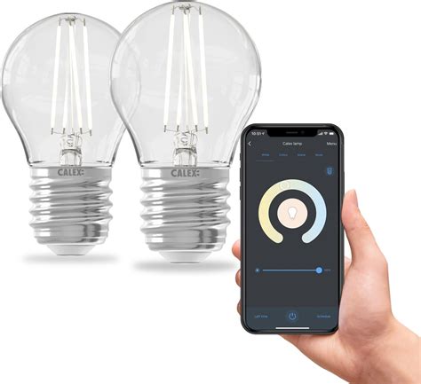 Calex Slimme Lamp Set Van 2 Stuks Wifi Led Filament E27 Smart