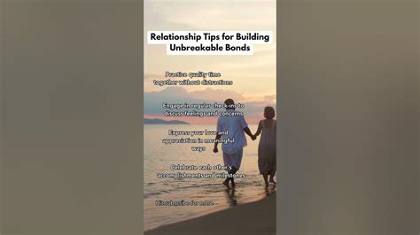 Relationship Tips For Building Unbreakable Bonds Youtube