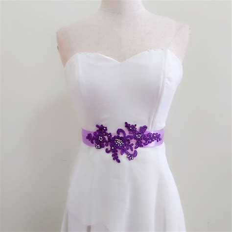 Pin On Wedding Gown Belt Bridal Dress Belt Satin Belt Flower Ribbon