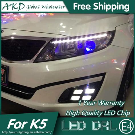 AKD Car Styling For Kia K5 DRL 2014 2015 New Optima LED DRL Korea