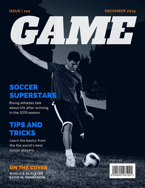 Free, custom printable sports magazine cover templates | Canva