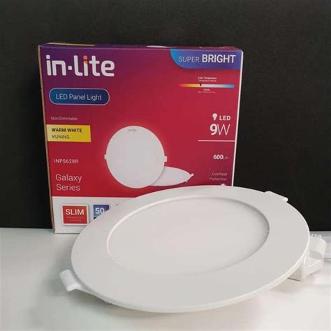 Jual Downlight Led Panel Inlite W Bulat Di Seller Gudang Lampu