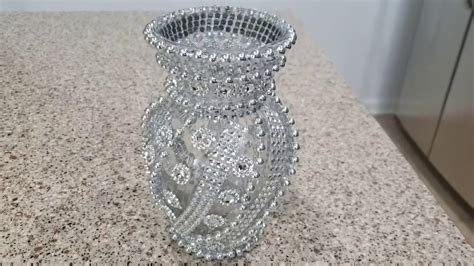 Dollar Tree DIY Glam Home Decor Crystal Vase YouTube