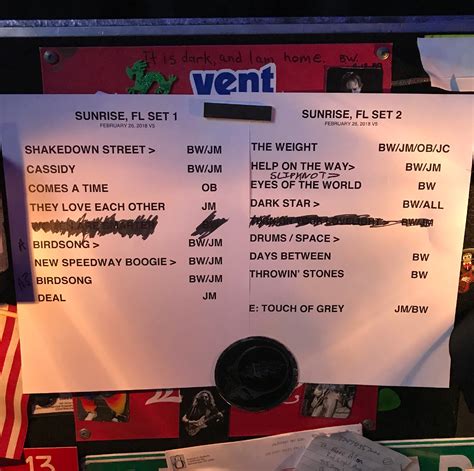 Dead And Company Dallas Setlist Kania Marissa