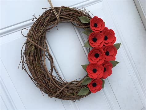 Poppy Wreath Memorial Day Wreath - Etsy Canada