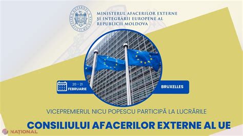 Nicu Popescu prezintă la Bruxelles PRIORITĂȚILE Guvernului Recean